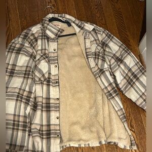 Oversized fuzzy flannel. Worn. Size XXL.